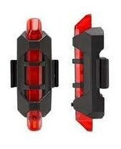 Imagen 4 de 8 de Luces Luz Led Trasera Bicicleta Usb Recargable Facil Uso
