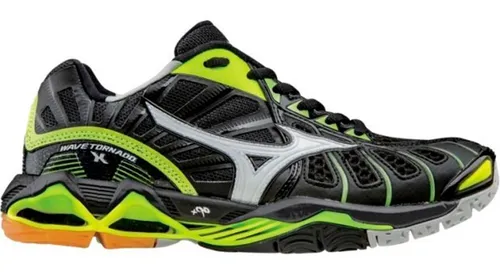Tenis Mizuno Tornado X Negro Amarillo 27.5 Voleibol Balon