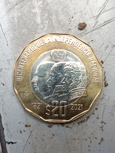 Moneda Colecciónable De $20 3 Rostros Héroes De Independenci