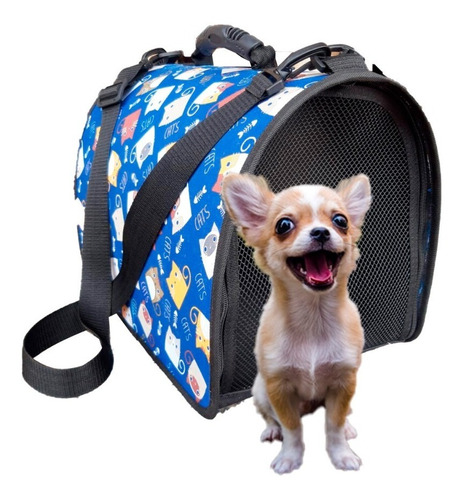 Bolso Guacal Cargador Maletín Mascota Perro ( S )