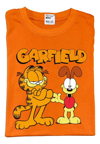 Camiseta Garfield Y Odie Estampada 