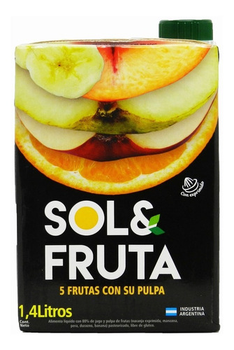 Jugo Multifruta X 1.4 Lt - Sol & Fruta