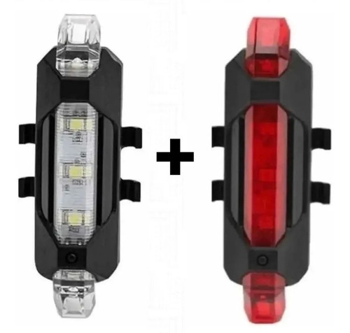 Luz Bici Auxiliar Inalámbrica Usb X 2 Blanco Y Rojo - Xpmoto