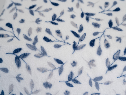 Juego De Sábana Flannel Toronto Azul Queen Size Azul
