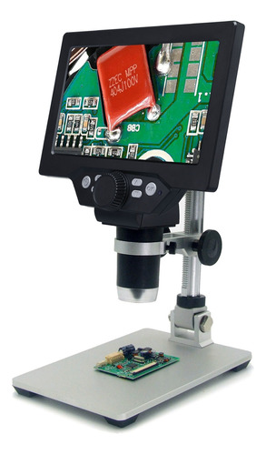 7   Lcd Monitor Usb Microscopio Electrónico 120 0x 12mp Hd