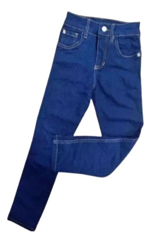 Pantalón En Jeans Colegial Y Empresarial Para Dotación Azul