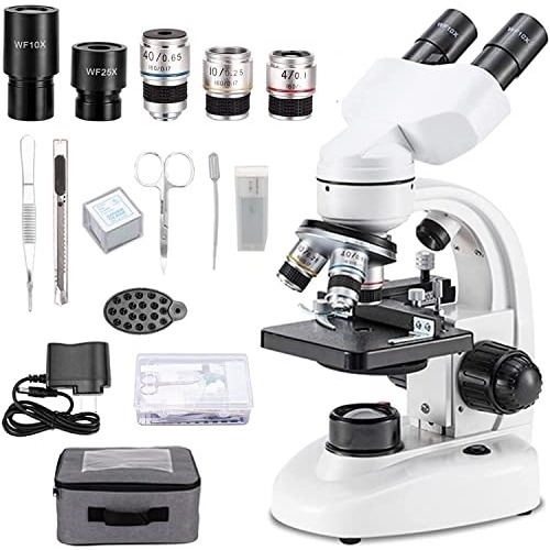 Microscopio Binocular Compuesto, Aumento 40x-2000x