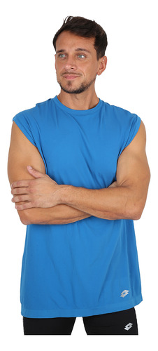 Musculosa Entrenamiento Lotto Seamless Calm Hombre En Azul |