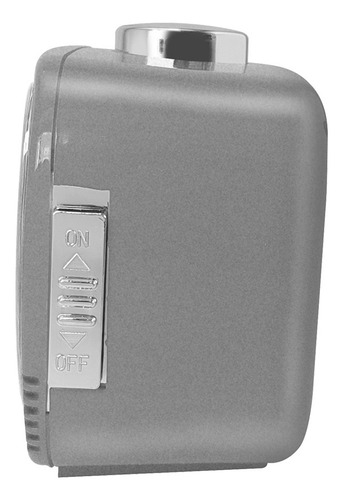 Reloj Despertador Steiner Análogo Alarma Dial Luminoso 12cm Color Gris