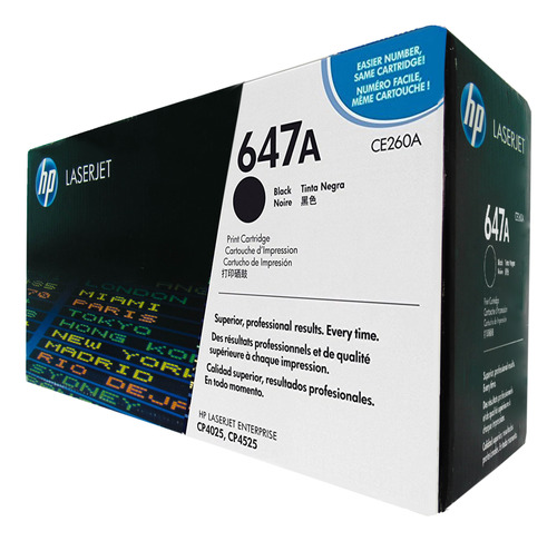 Cartucho De Toner Hp 647a (ce260a) Negro, 100% Original