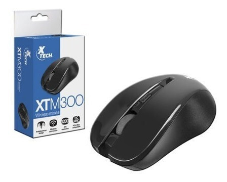 Mouse Xtech  Xtm-300  Inalambrico 4 Botones Negros