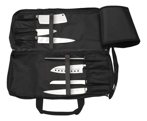 Imagen 2 de 7 de Bolso Para Cuchillos De Chef Everpride, 20 Ranuras, Negro