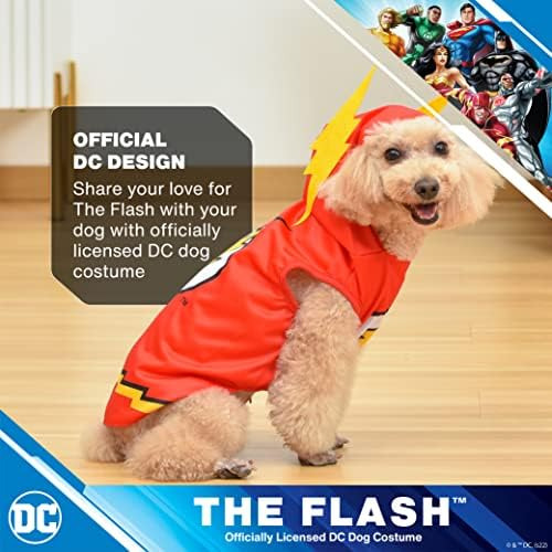 Disfraz De Perro De Halloween De Flash De Superhéroe De Dc '