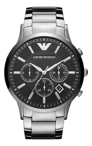 Emporio Armani Reloj Plateado De Vestir Ar2460 Para Hombre