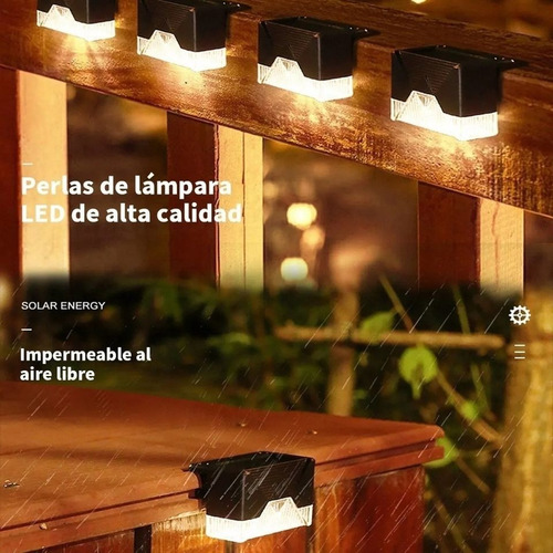 Luz Solar Led Para Exteriores 4 Unidades (2,95)