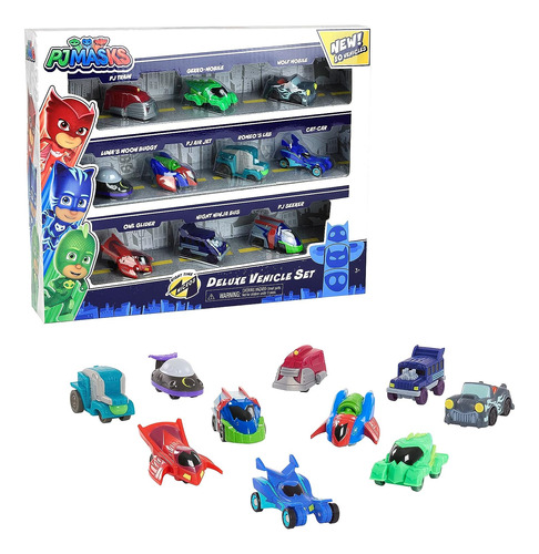 Set De Vehiculos Pj Masks Night Time Micros Deluxe