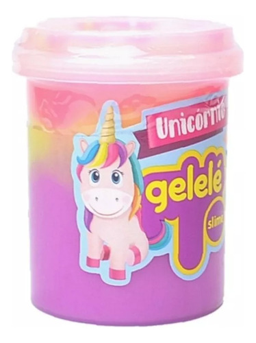 Imagen 3 de 10 de Slime Unicornio Multicolor Arcoiris 152g Textura Aroma Gele