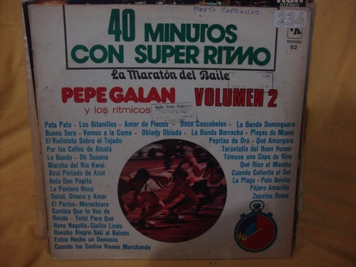 Portada Pepe Galan 40 Minutos Con Super Ritmo 2 P1