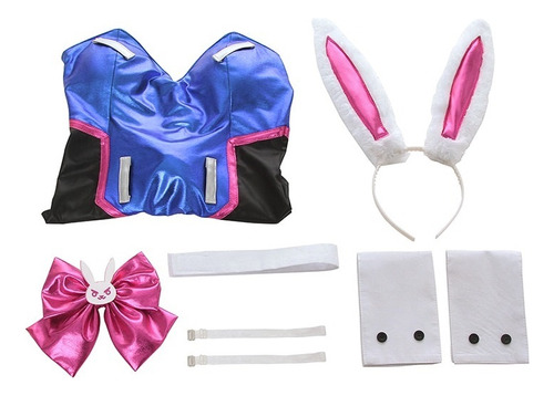 Juego De Rol Ow Dva Cosplay Sexy Bunny Girl Mono