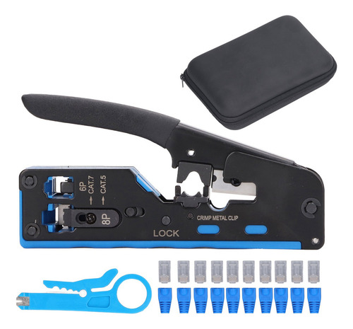 C El Kit De Herramientas De Crimpado Rj45 Pass Through,