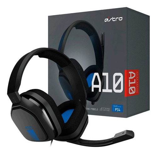 Auriculares Gamer Astro A10 Azul Logitech Ps4 Xbox Pc Headse