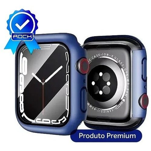 Capa Vidro Temperado P/ Apple Watch Serie 7 41mm E 45mm Rock