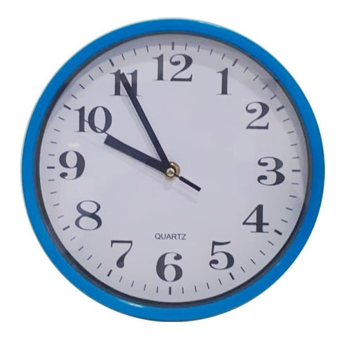 Reloj De Pared Redondo 22 Cm 
