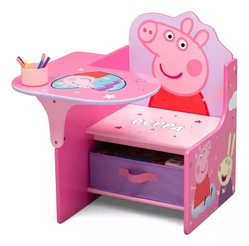 Silla con Escritorio infantil. Pupitre Peppa Pig