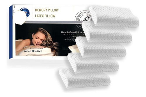 Almohadas Viscoelásticas Ortopédicas Memory Pillow Pack 5uni