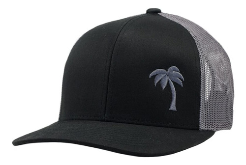 Sombrero De Camionero - Serie Palm Tree, Negro/grafito, Tall