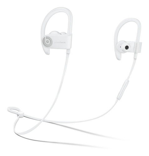 Fone de ouvido in-ear gamer sem fio Apple Beats Powerbeats³ branco com luz LED