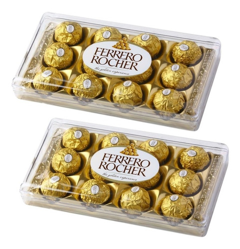 Bombón Ferrero Rocher Estuche 12 Unidades Pack X2