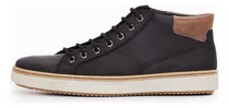 Comprar Zapatilla Urbana De Cuero Negra Oslo Hombre Boating