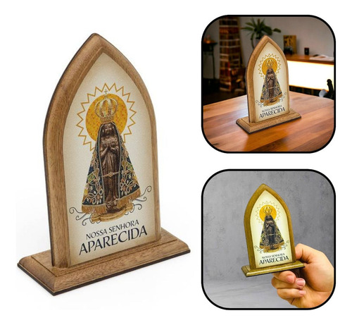 Capela Capelinha Nossa Senhora Aparecida De Mesa 14 Cm