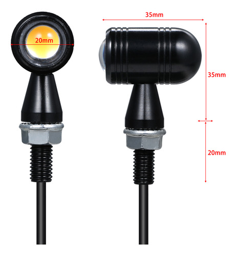 Luz De Direção De Motocicleta Motorcycle Blinker Vintage Min