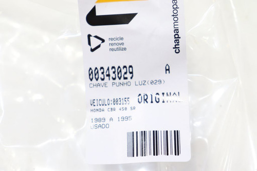 Chave Punho Luz Cbr 450 Sr Cbr450sr 1989 1995(029) (Usado)