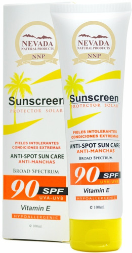 Antisolar Bloqueador Protector Solar  90 Spf Nevada 100 Ml