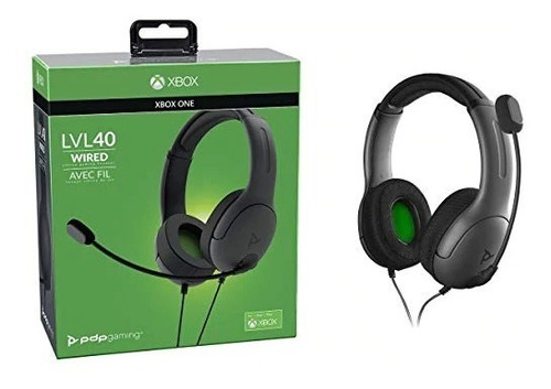 Lvl 40 Stereo Headset Black (pdp) Xbox One / Series X Gray