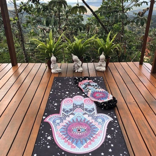 Conjunto Yoga Mat E Porta Mat Hamsa Estelar