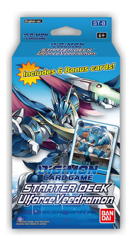 Juego de cartas Digimon Starter Deck Ulforce Veedramon St-8 en inglés