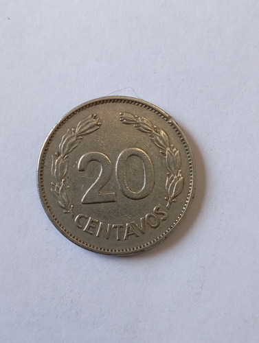 Moneda Ecuador 20 Centavos 1972(&728 (Usado)