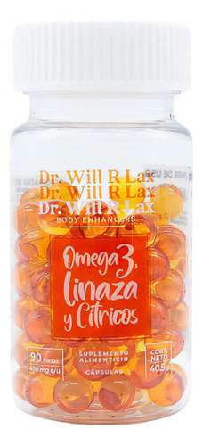 Omega 3 Linaza Y Cítricos 90 Cápsulas Dr. Will R Lax