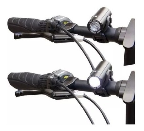 Imagen 2 de 4 de Linterna Luz Led Bicicleta Usb 350 Lumens Van Halen003