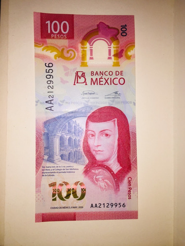 Imagen 1 de 2 de Raro Y Unico Billete De 100 Pesos Seria Aa
