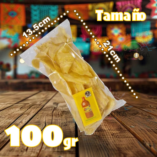 Platanitos Fritos Botana Salada Snack 100 Gr Set 6 Pz