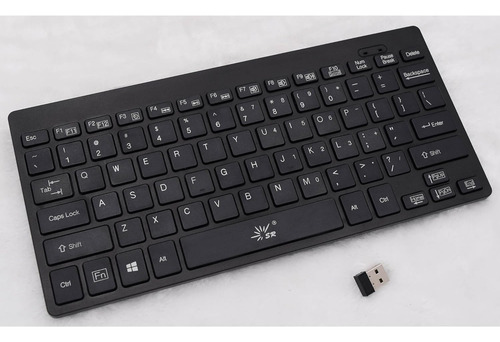 Mini Teclado Inalambrico Para Pc, 78 Teclas | Negro/sr