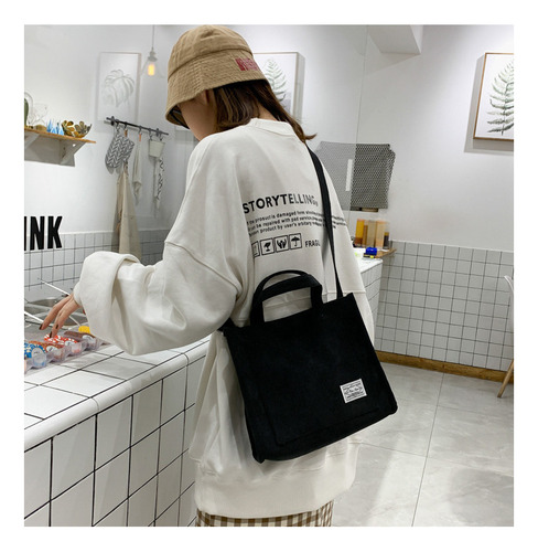Bolso De Hombro Tipo Tote De Para Pana Para Mujer