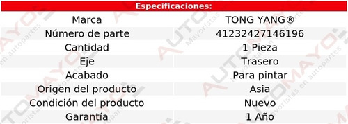 Una Defensa Trasera P/pintar Tong Yang Lancer 2005-2007