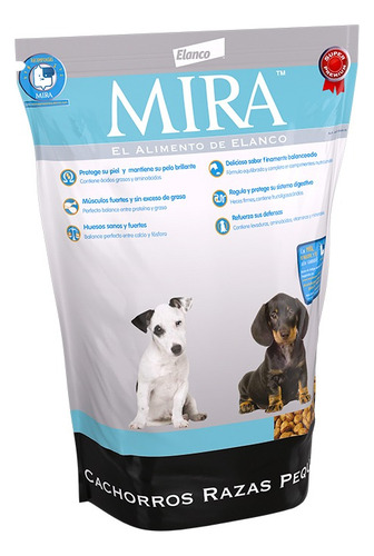 Mira® Cachorro Raza Pequeña 3 Kg. Alimento Super Premium.