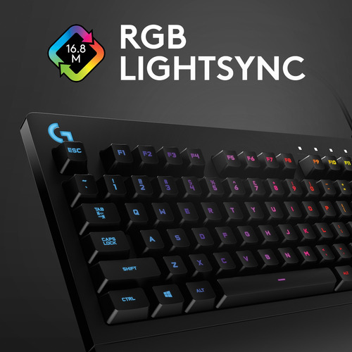Teclado Logitech G213 Rgb Gaming Qwerty Negro